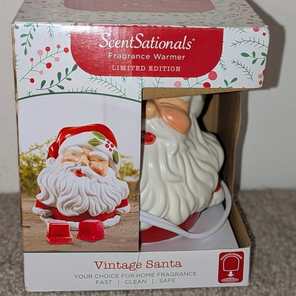 ScentSationals Vintage Santa Fragrance Warmer Limited Edition Christmas SC-106